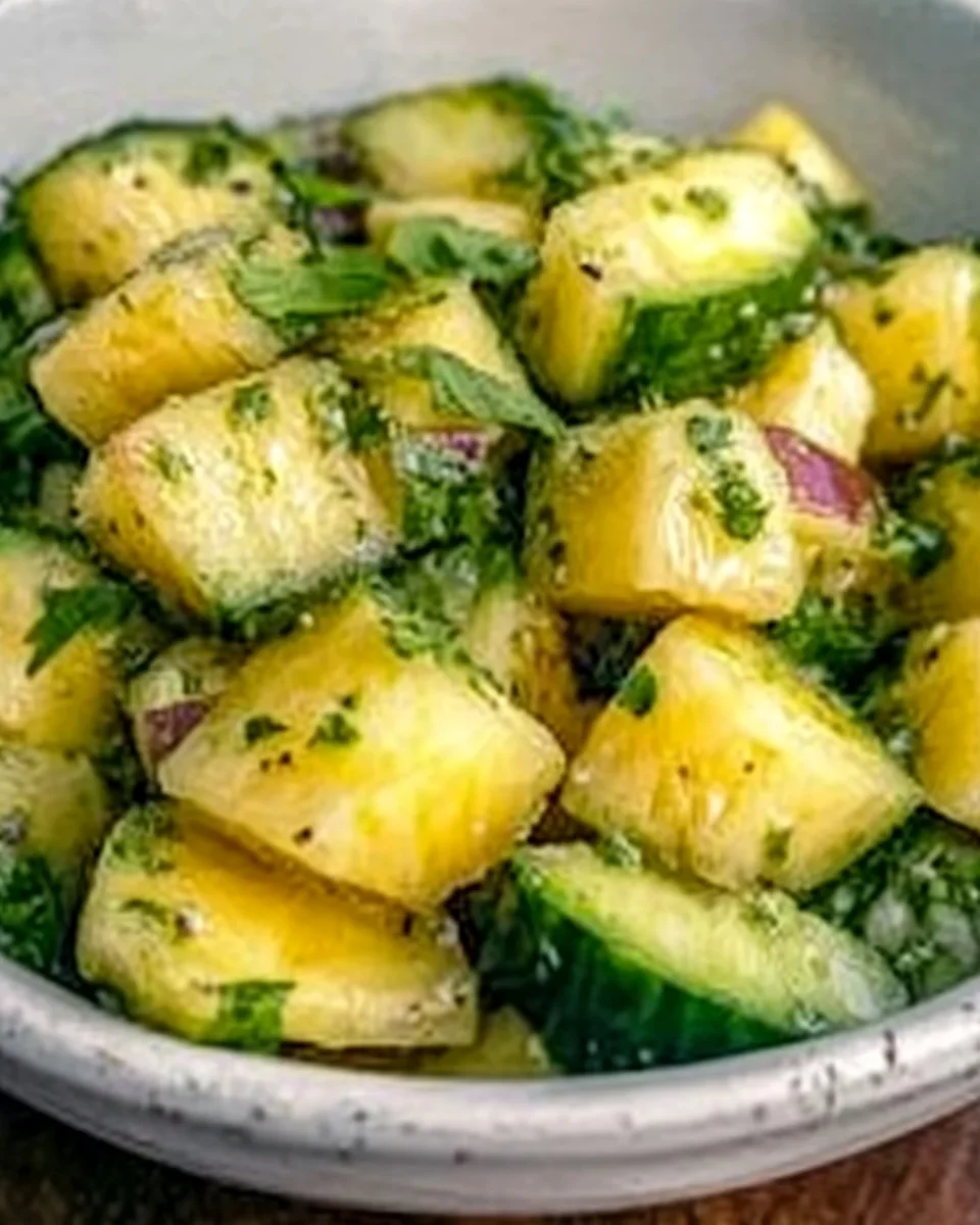 Salade d'Ananas et de Concombre : Recette rafraîchissante à découvrir !