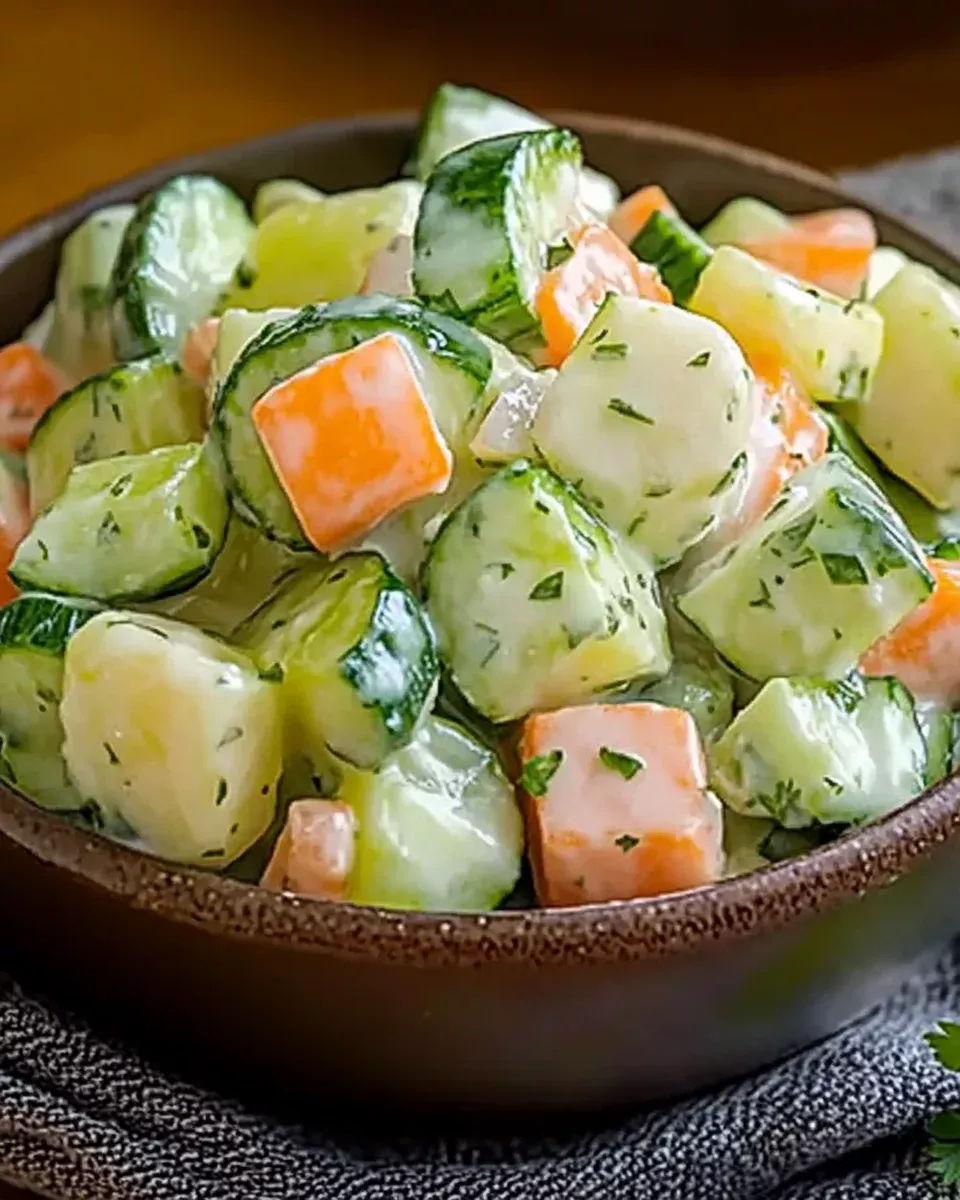 Salade de Concombres à la Menthe : fraîcheur irrésistible !