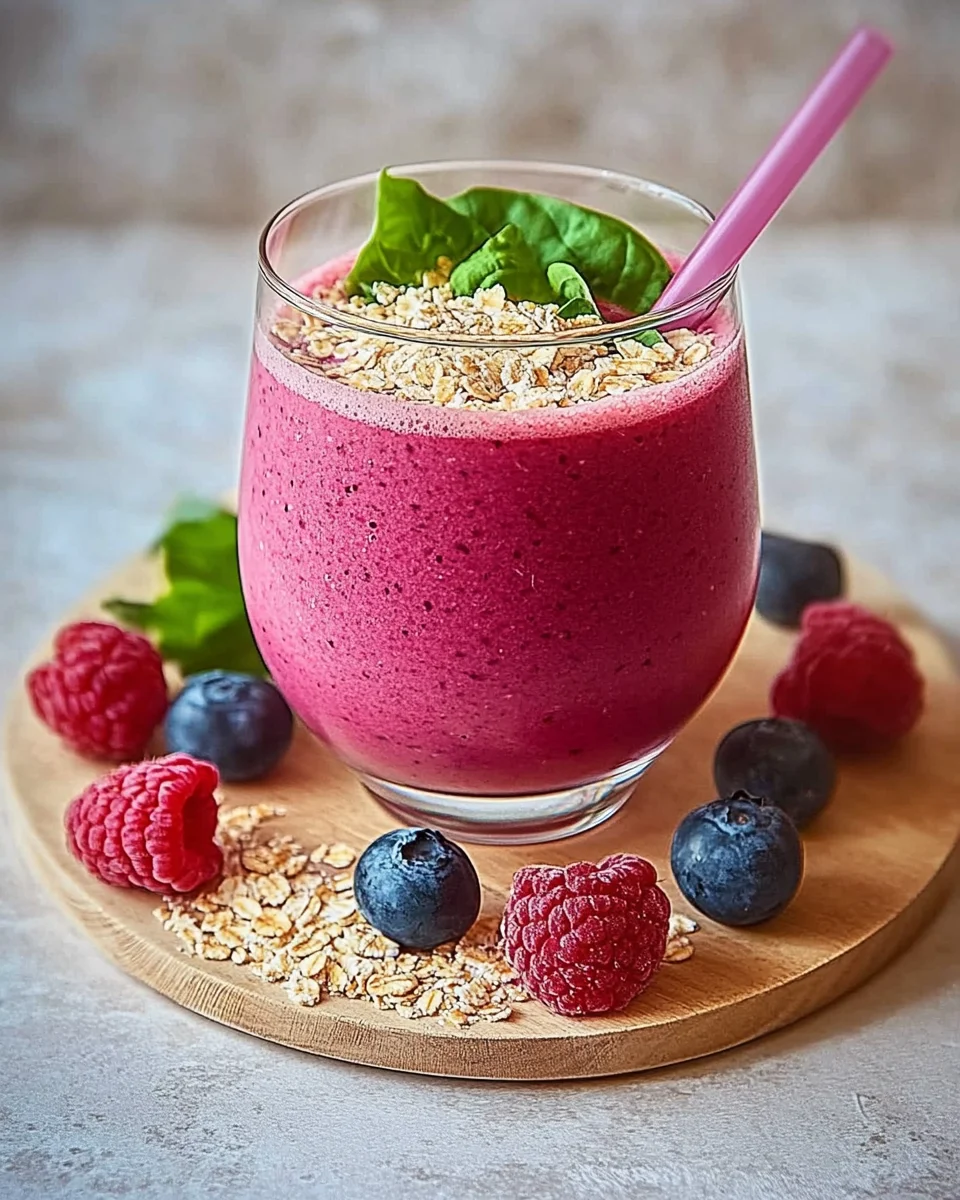 Smoothie aux Baies et Épinards : Savourez ce délice sain!