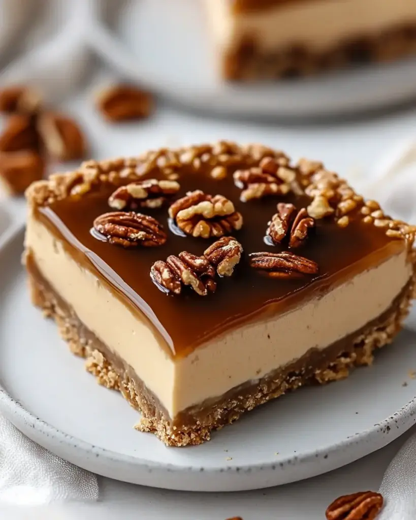 Tarte au Fromage Vegan Caramel et Noix de Pecan 1
