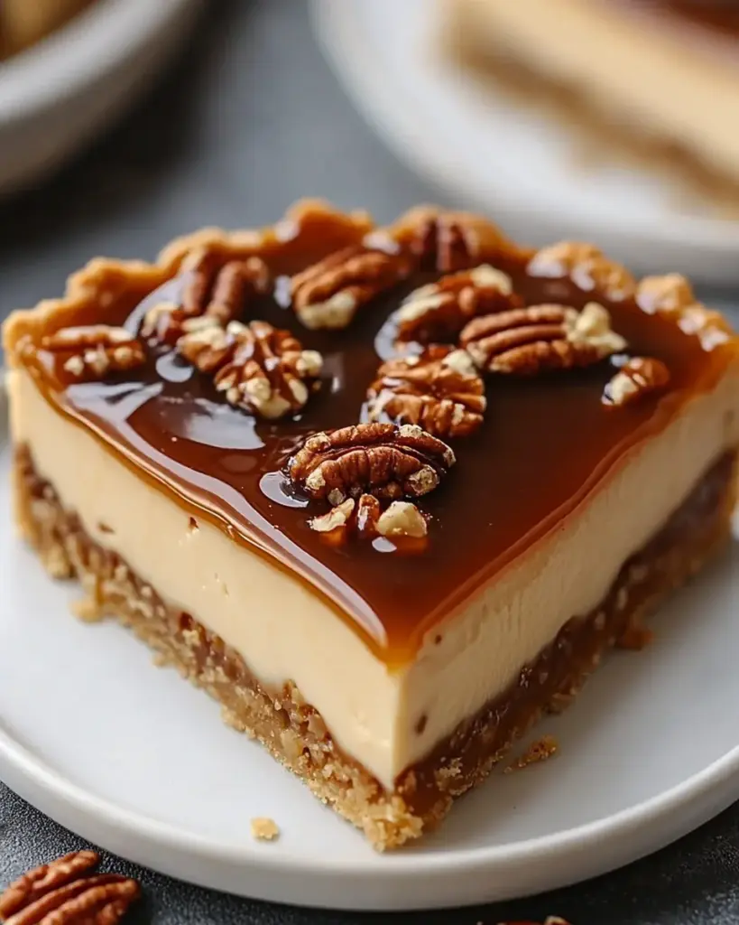 Tarte au Fromage Vegan Caramel et Noix de Pecan 2