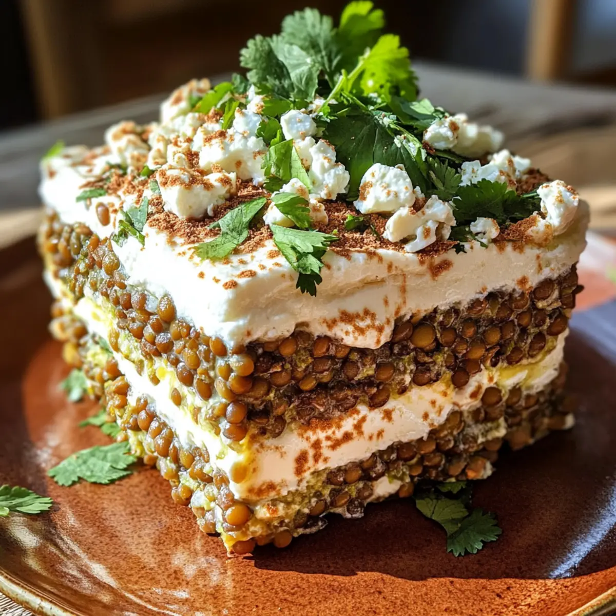 Tiramisu de lentilles: Une touche savoureuse originale