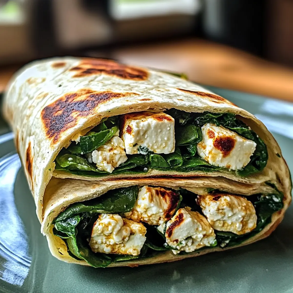 Wrap Savoureux aux Épinards et Feta Facile et Sain