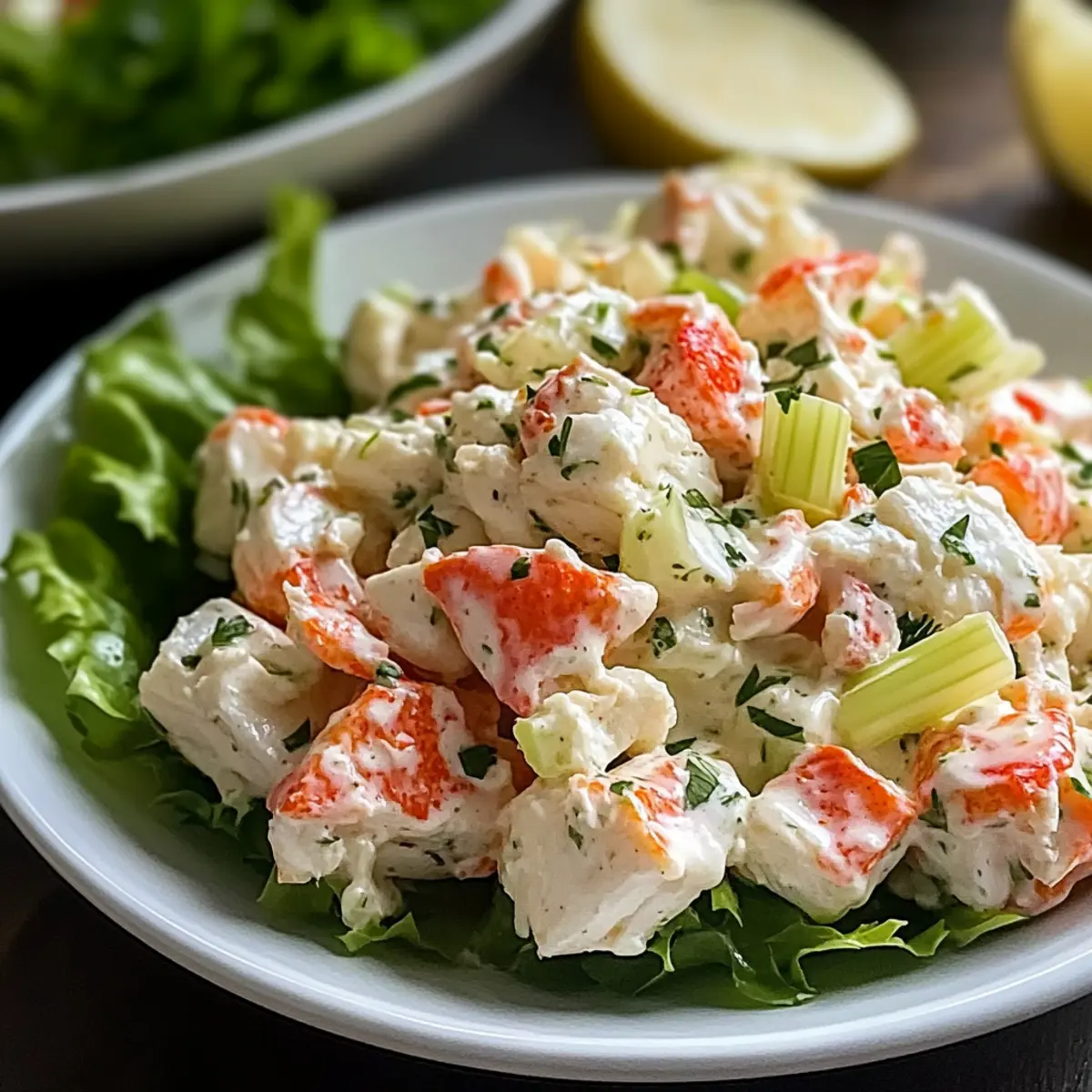 Délice de salade de crabe rapide et frais
