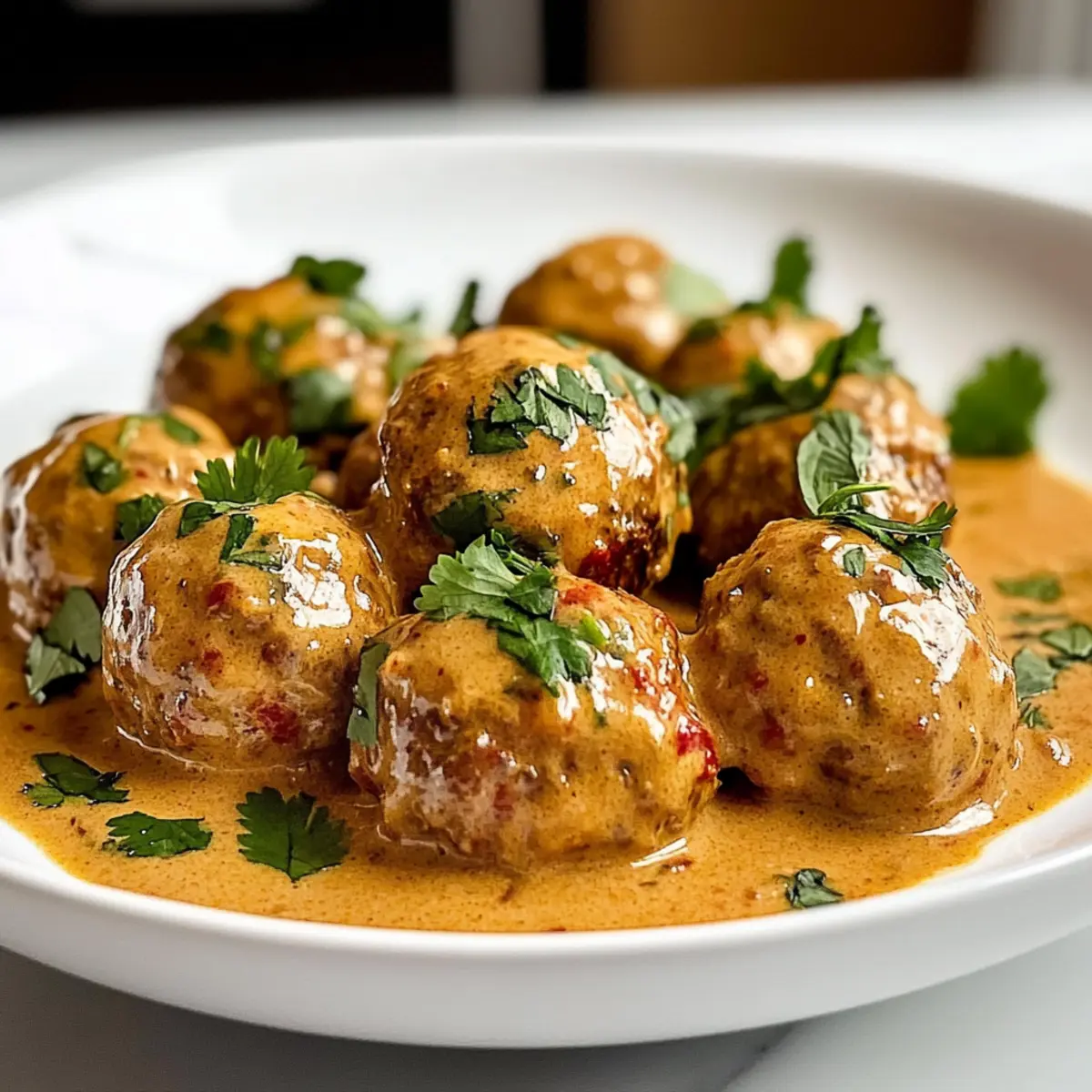 Boulettes de viande au curry de noix de coco thaïlandais