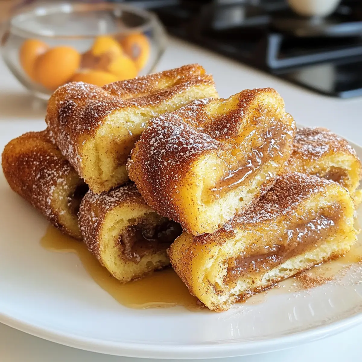 Roulés façon pain perdu faciles pour un brunch parfait