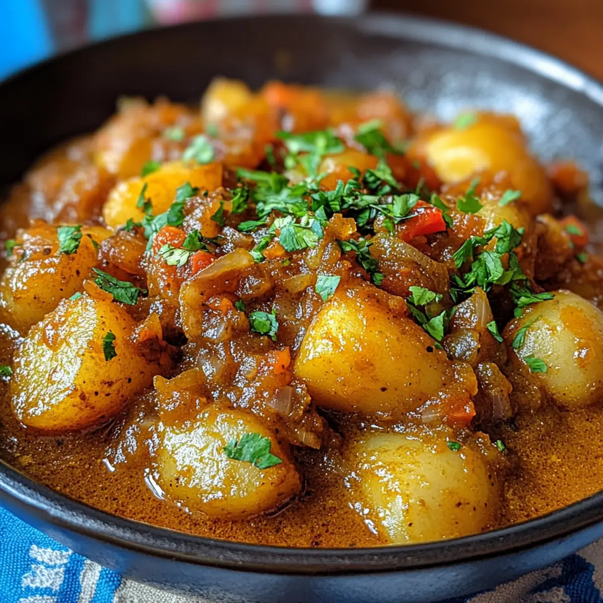 Dopiazeh Aloo : Délicieux Curry de Pommes de Terre