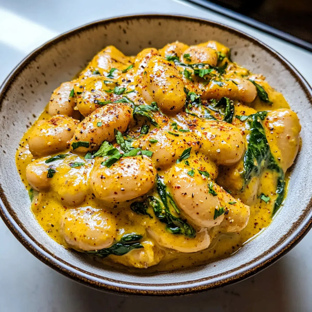 Fèves au beurre curry crémeuses et rapides