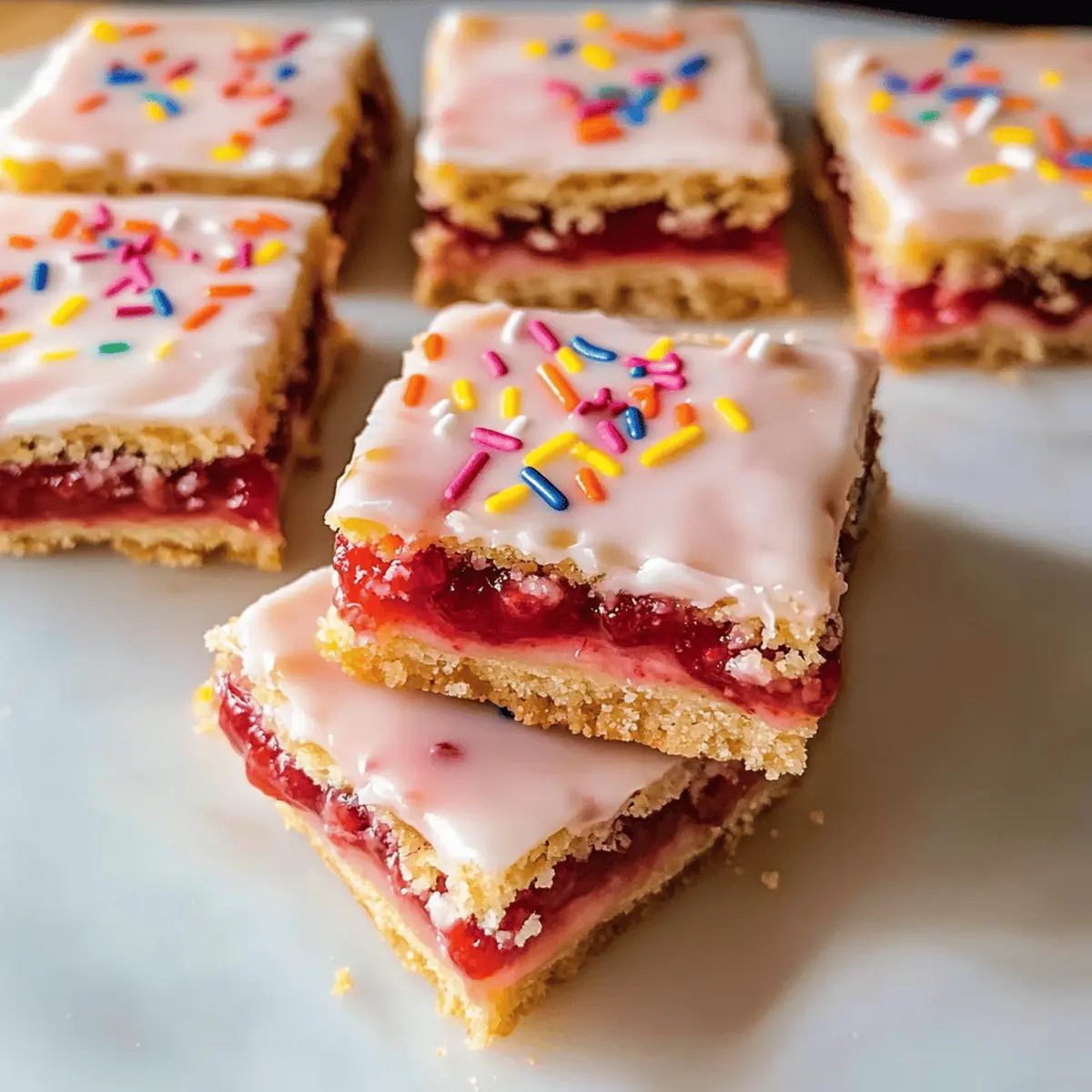 Barres de biscuits Pop Tart au goût fruité