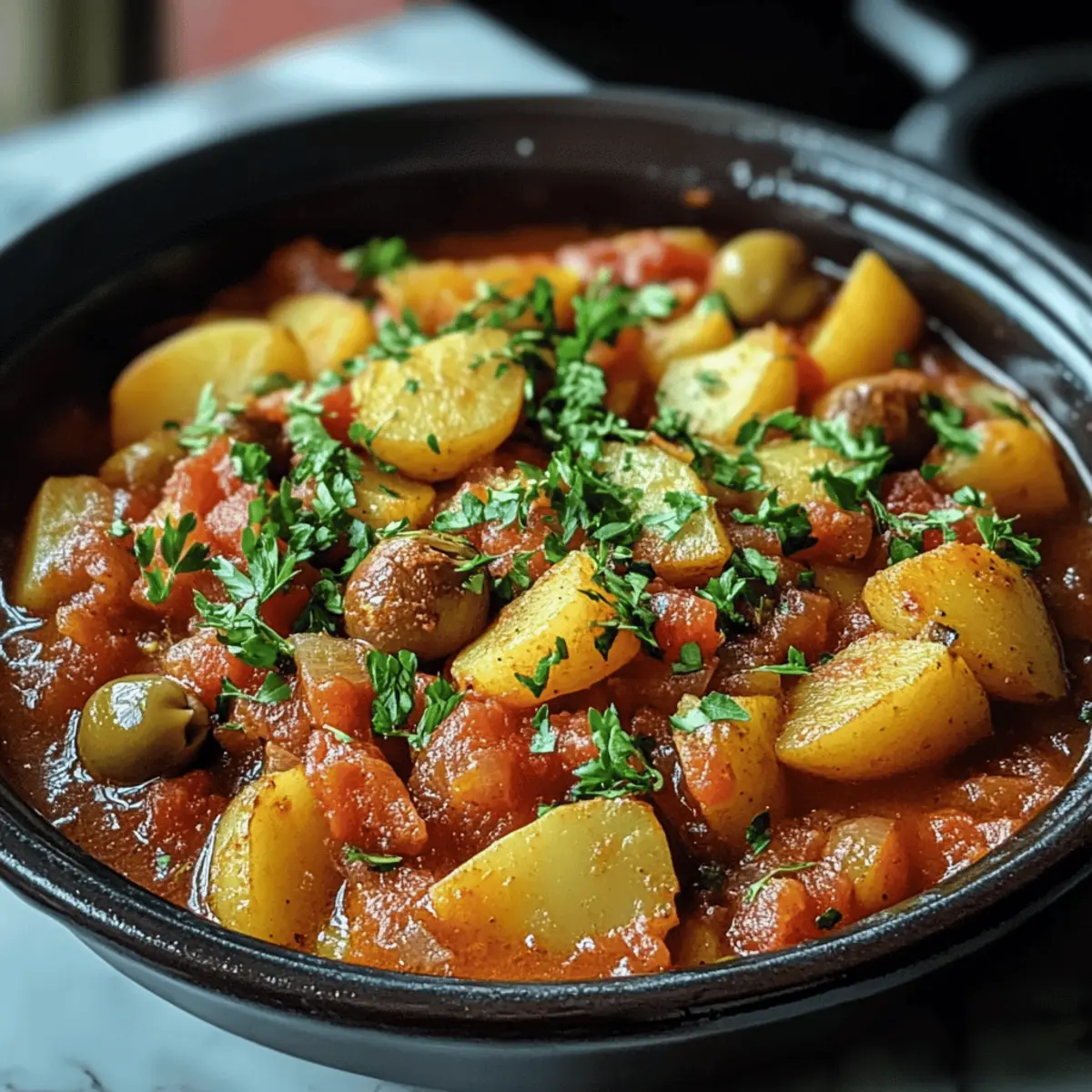Tagine de pommes de terre marocain : Comfort food irrésistible