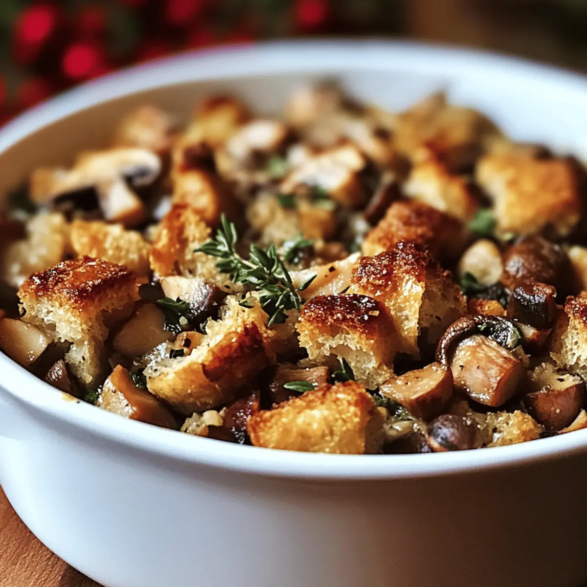 Farce aux Champignons et Châtaignes Inoubliable