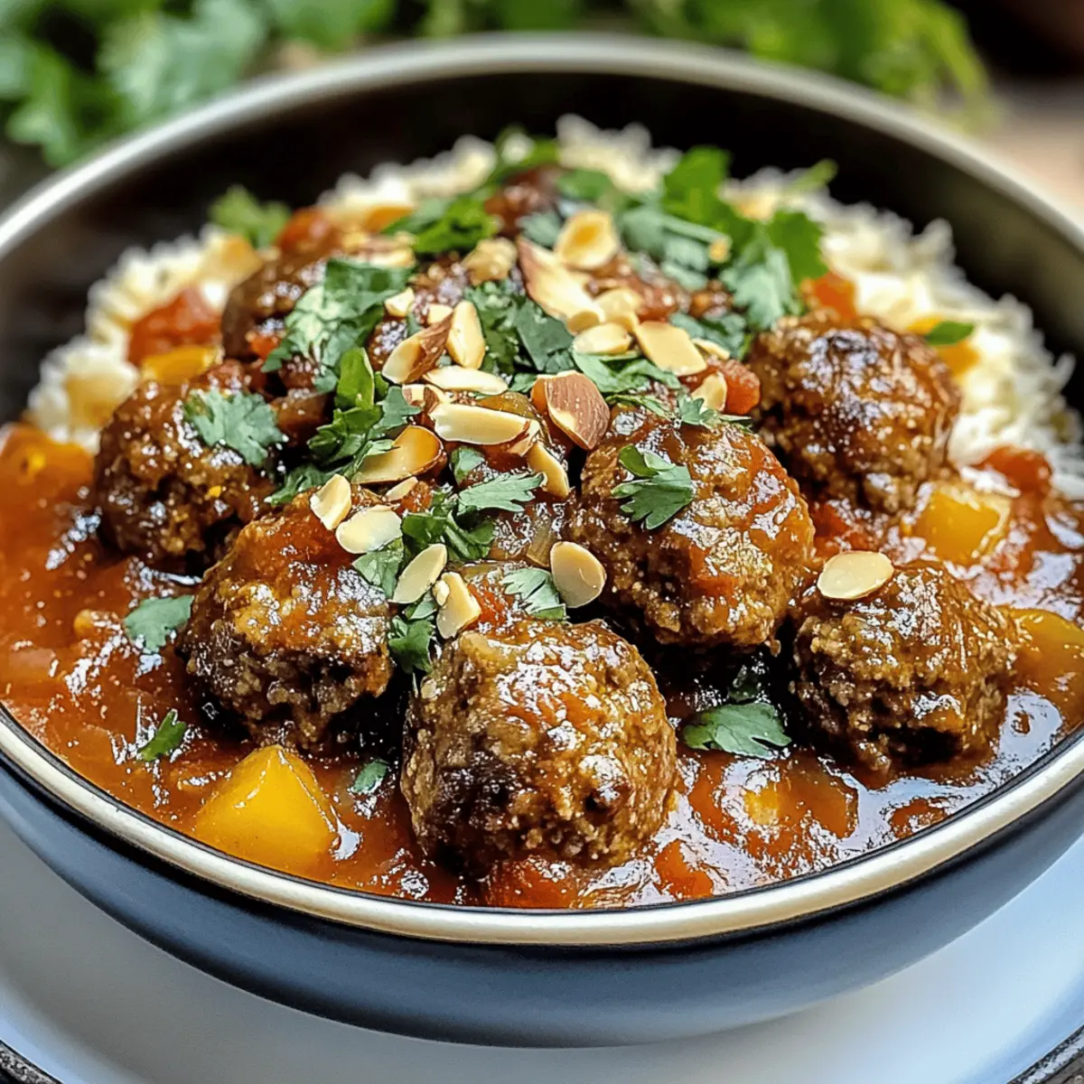 Tajine de boulettes de viande marocaines délicieuses