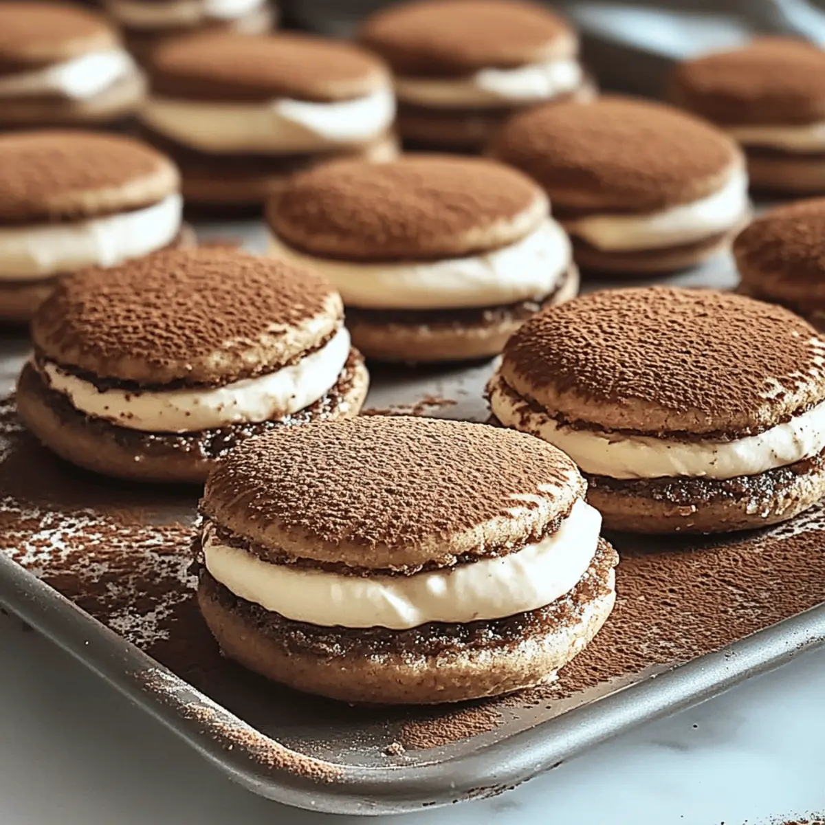 Biscuits sandwich Tiramisu : Une douce tentation italienne