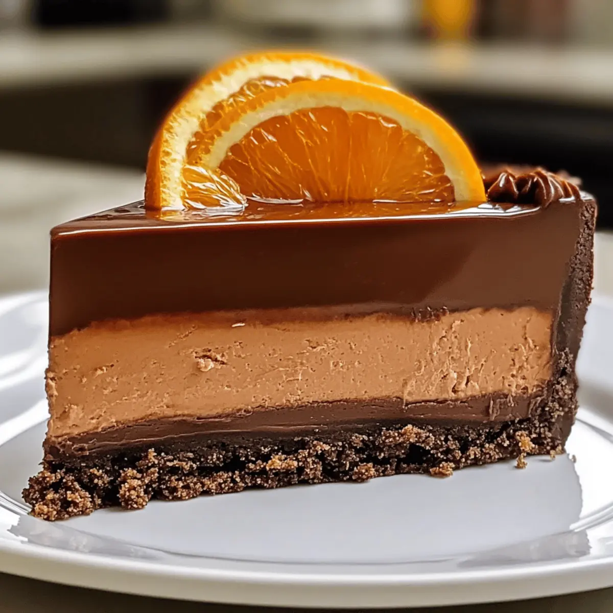 Gâteau au fromage chocolat orange irrésistible