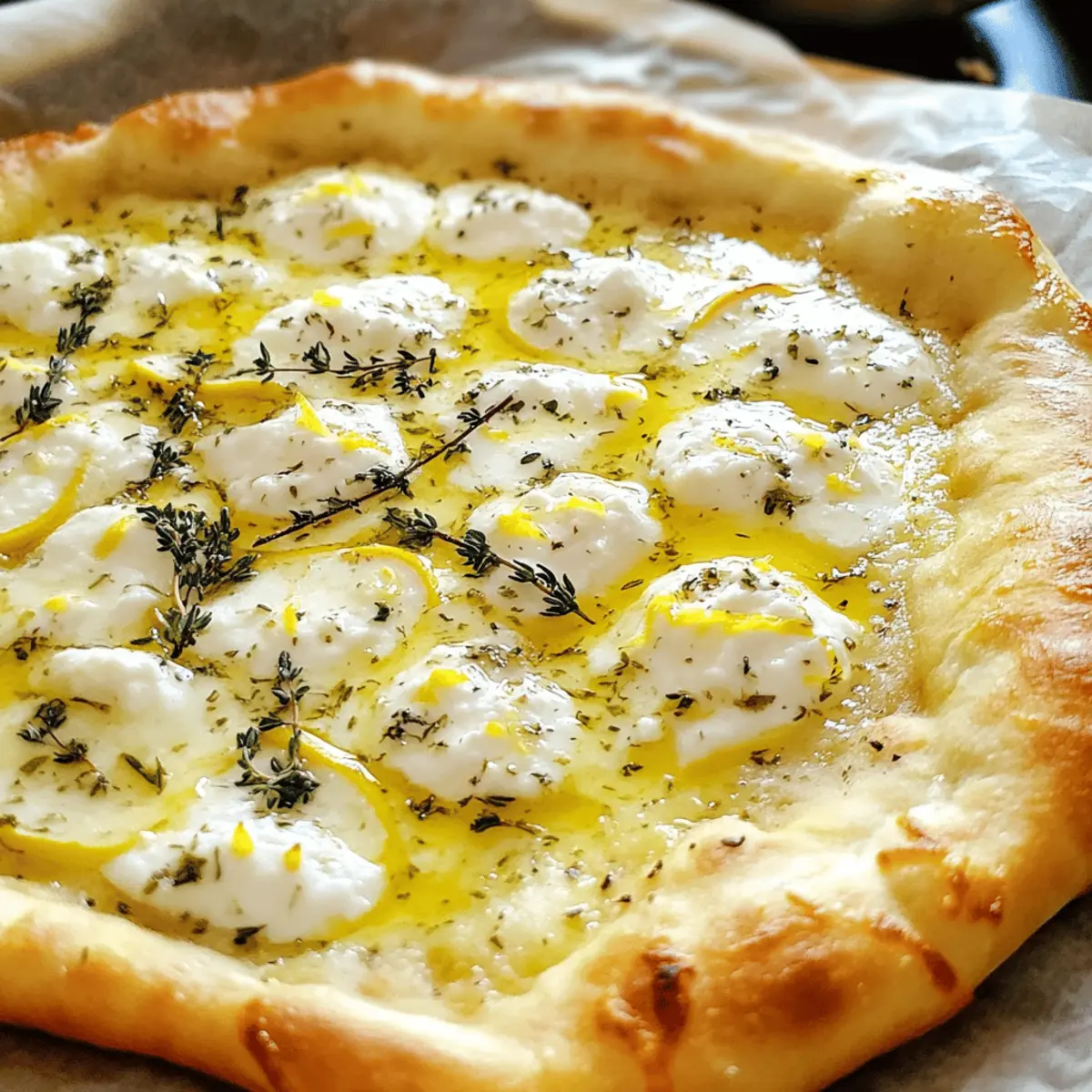 Pizza au citron irrésistible et rapide à préparer