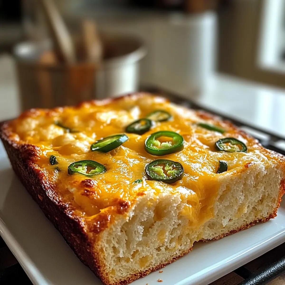 Délice de cheddar épicé : Pain à la bière jalapeño