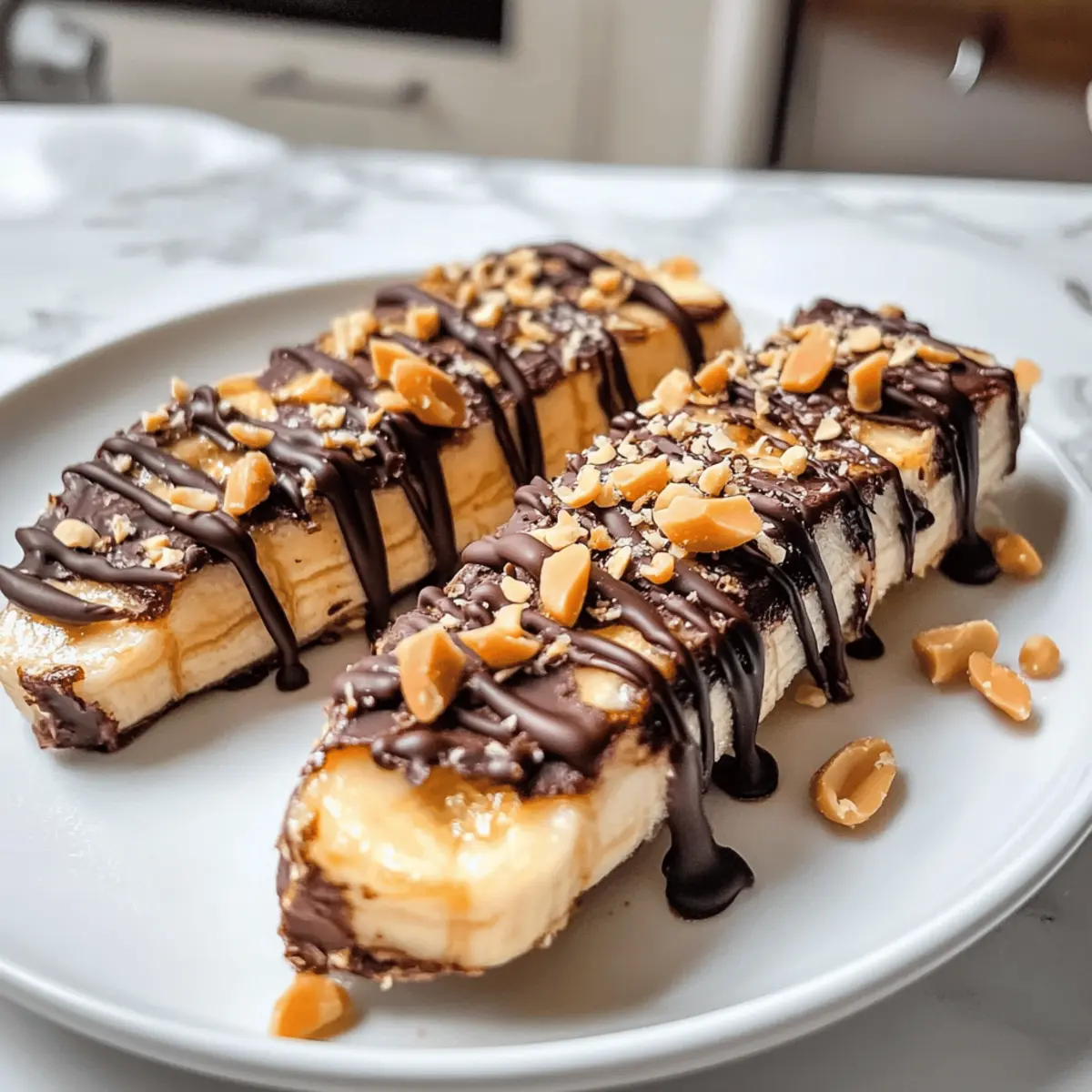 Banane congelée Snickers : une douceur saine et vegan