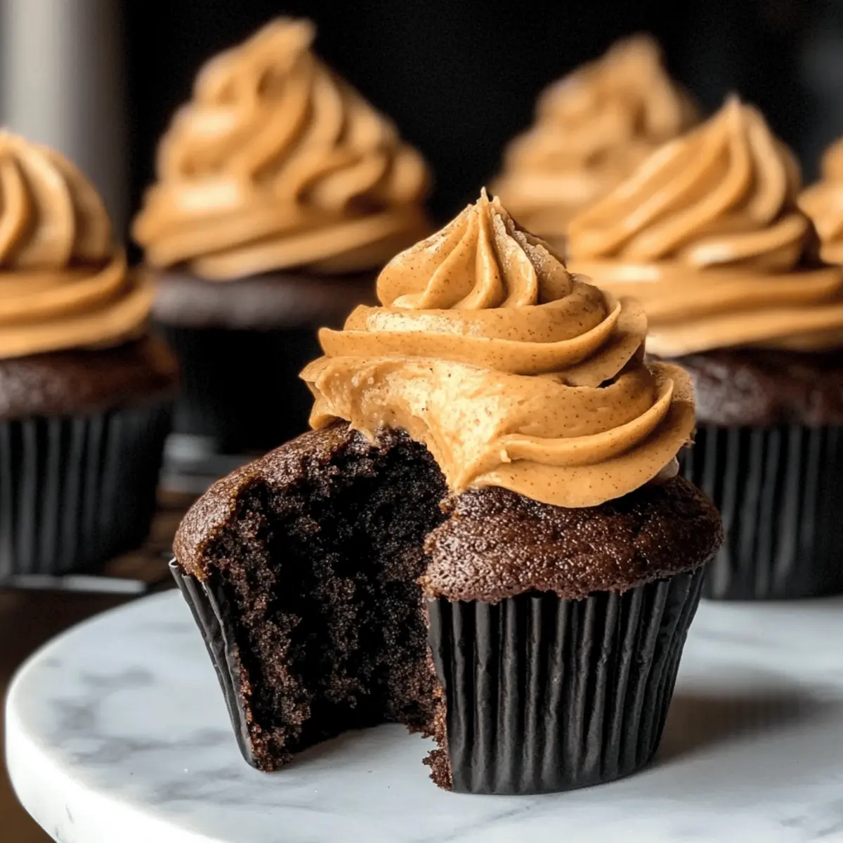 Cupcakes au chocolat et à la citrouille irrésistibles