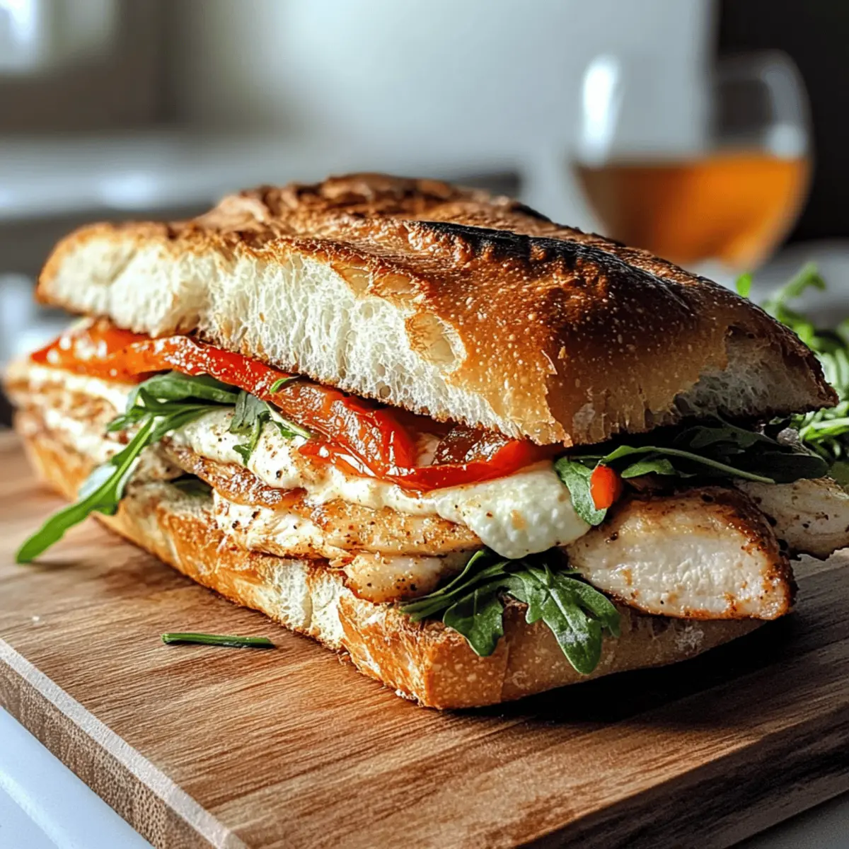 Sandwich Gourmet Ciabatta : Délice à chaque bouchée