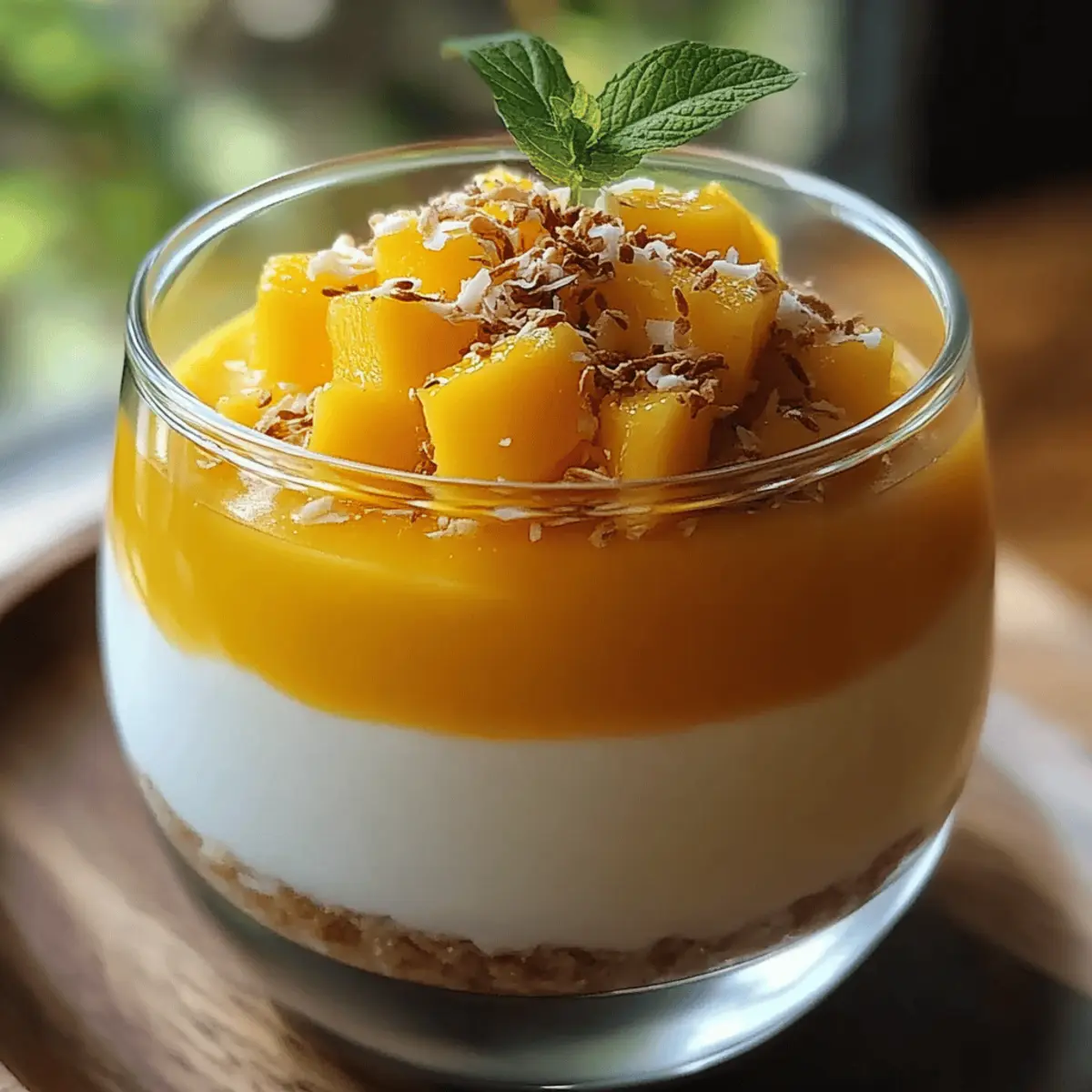 Panna Cotta à la Mangue et à la Noix de Coco Délicieuse