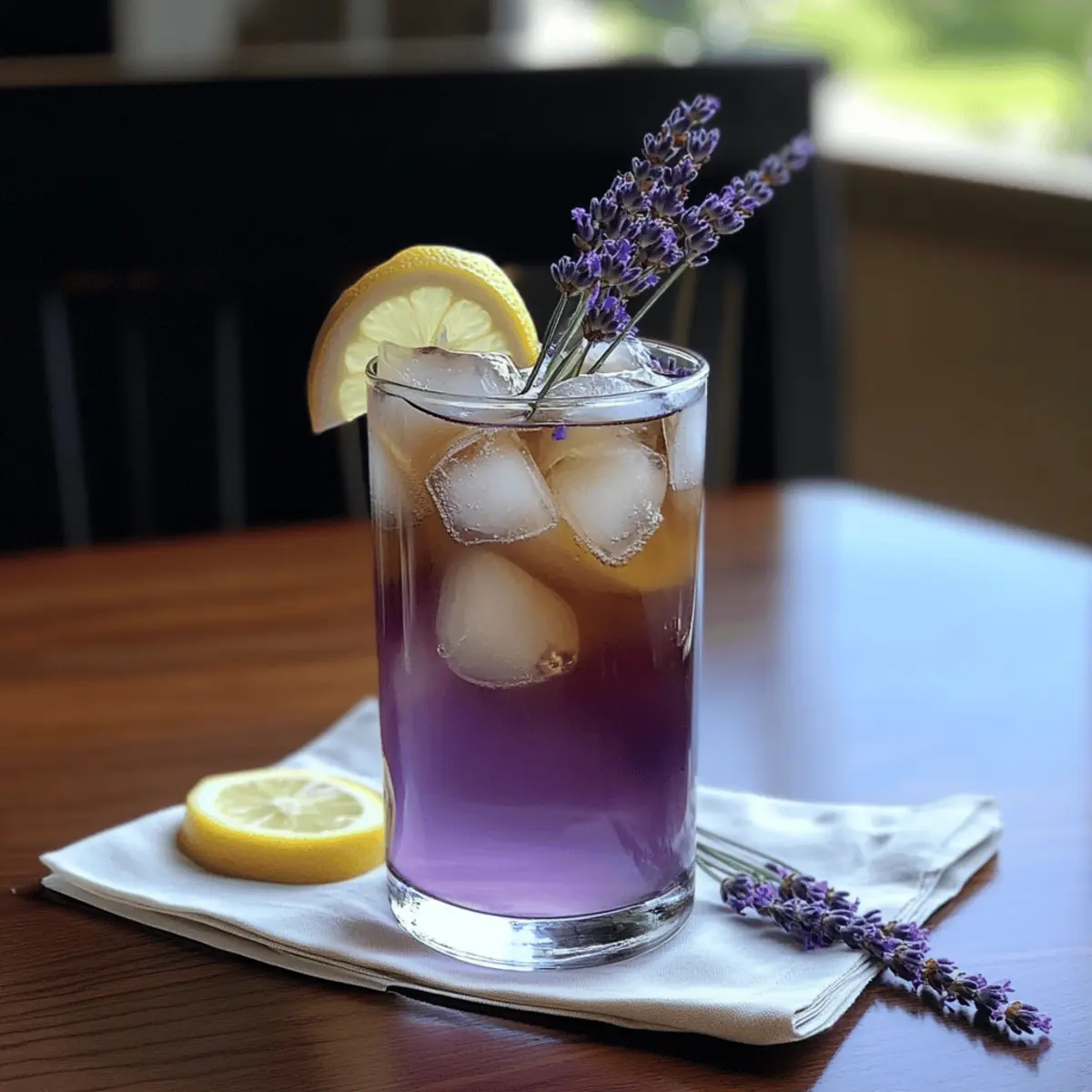 Thé glacé à la lavande pour un été rafraîchissant