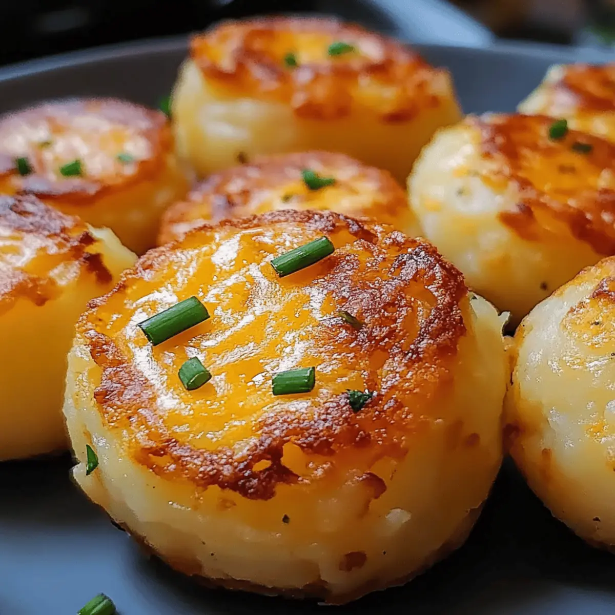 Boules de purée de pommes de terre au fromage croustillantes