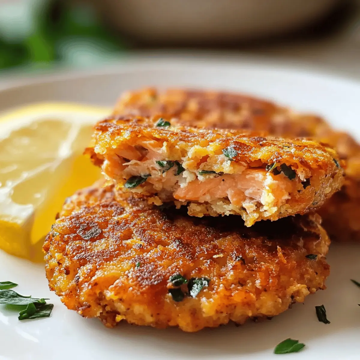 Galettes de saumon en conserve croustillantes et savoureuses