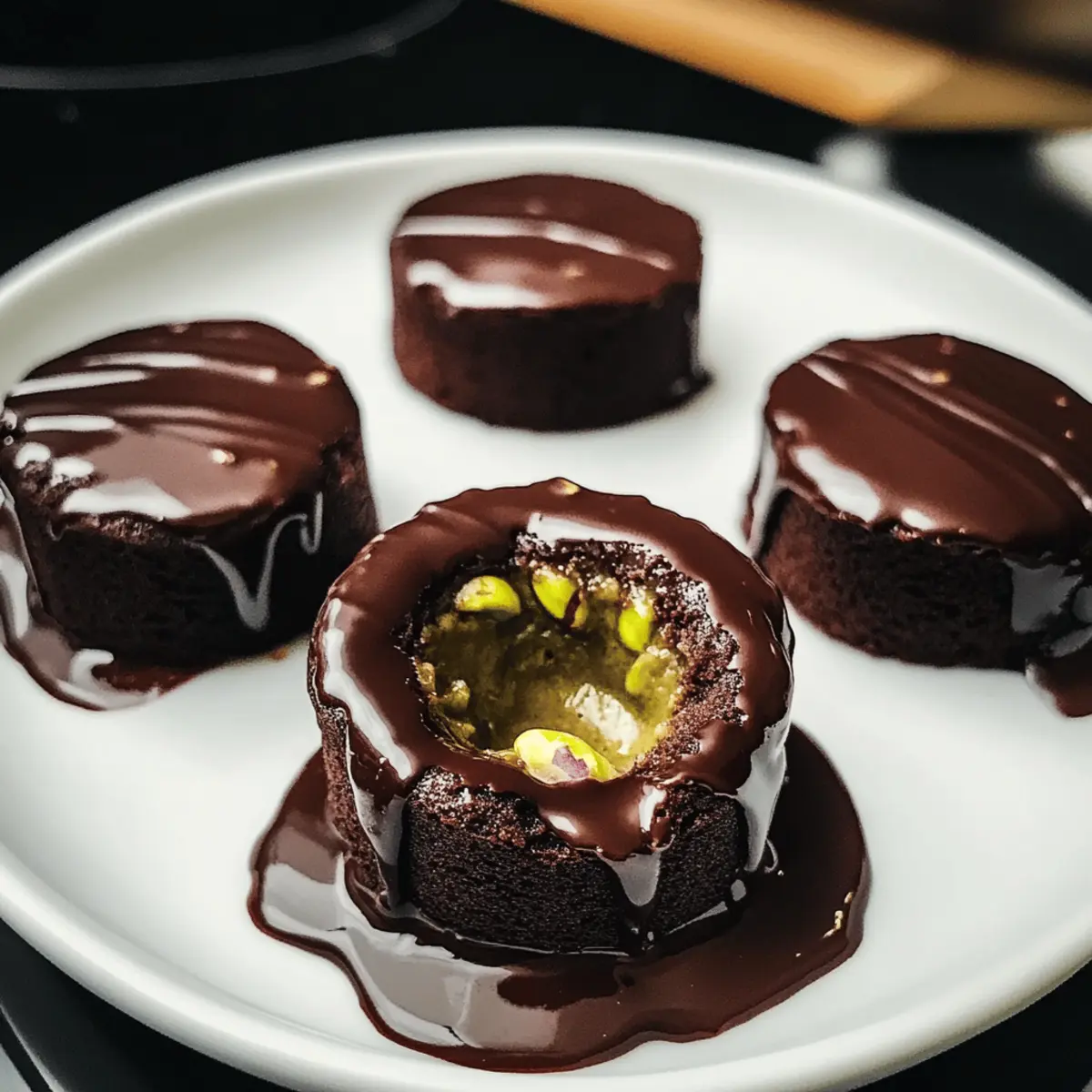 Gâteaux de Lava au Pistache et Chocolat Inoubliables
