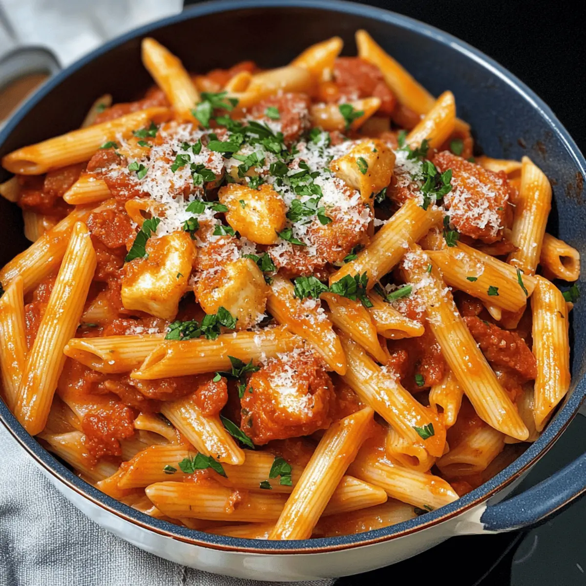 Pâtes au chorizo et halloumi incontournables