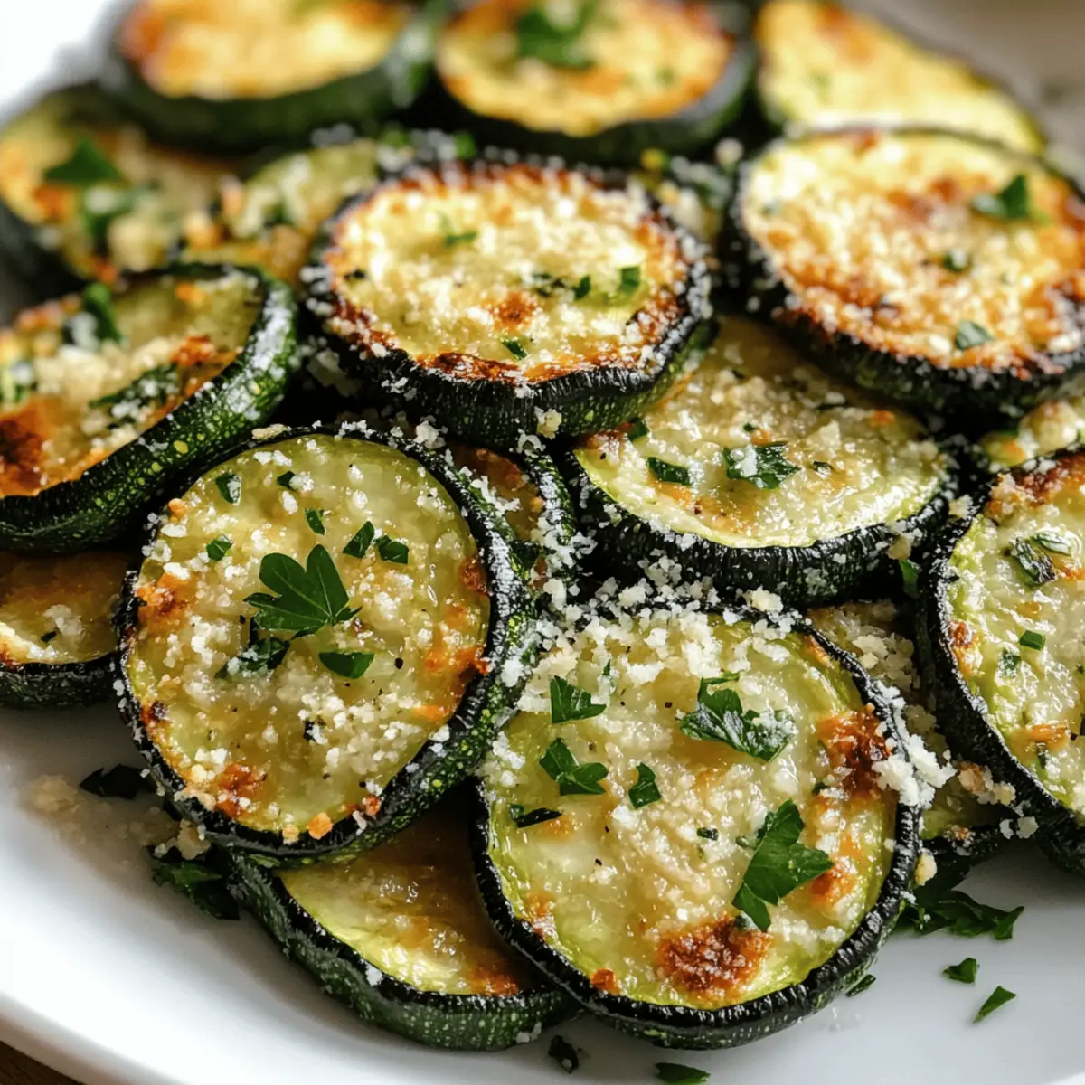 Courgette rôtie à l'ail et au parmesan facile