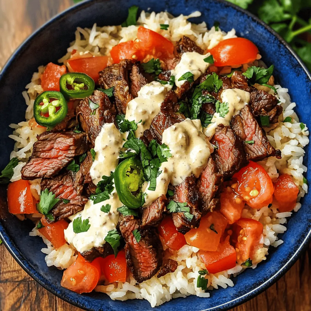 Riz au queso de steak: un délice réconfortant