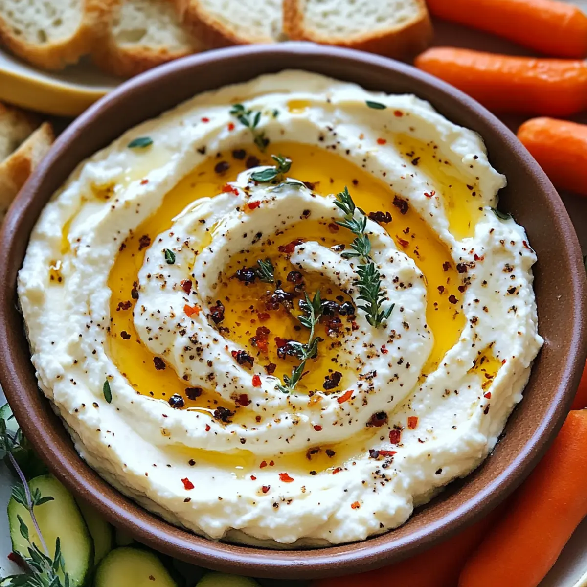 Trempette de Ricotta avec Miel Piquant Élevée