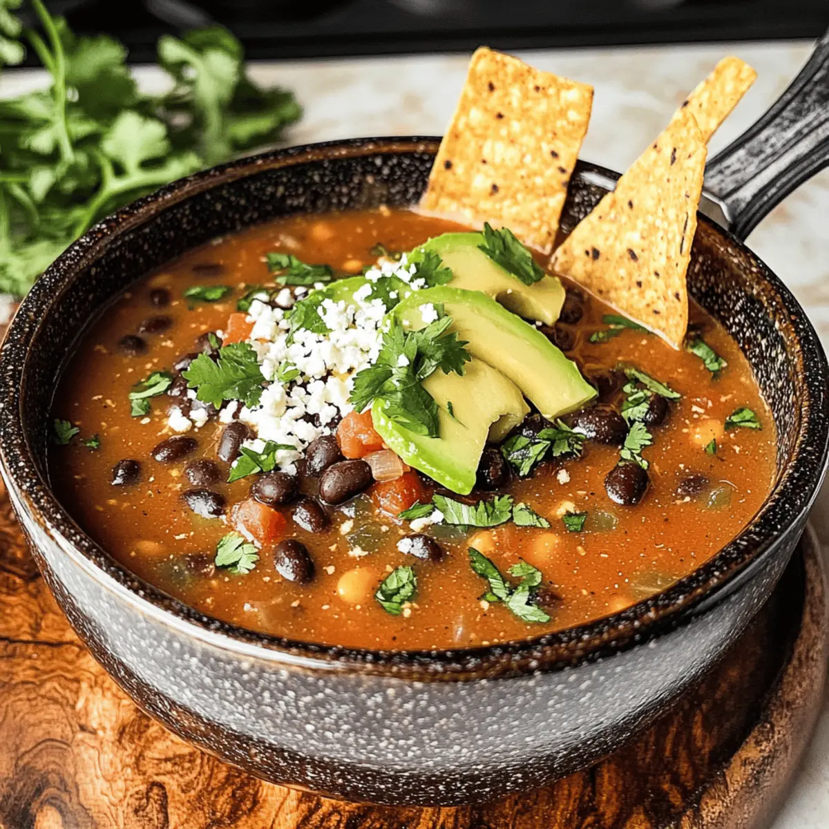 Soupe aux haricots noirs facile en 20 minutes