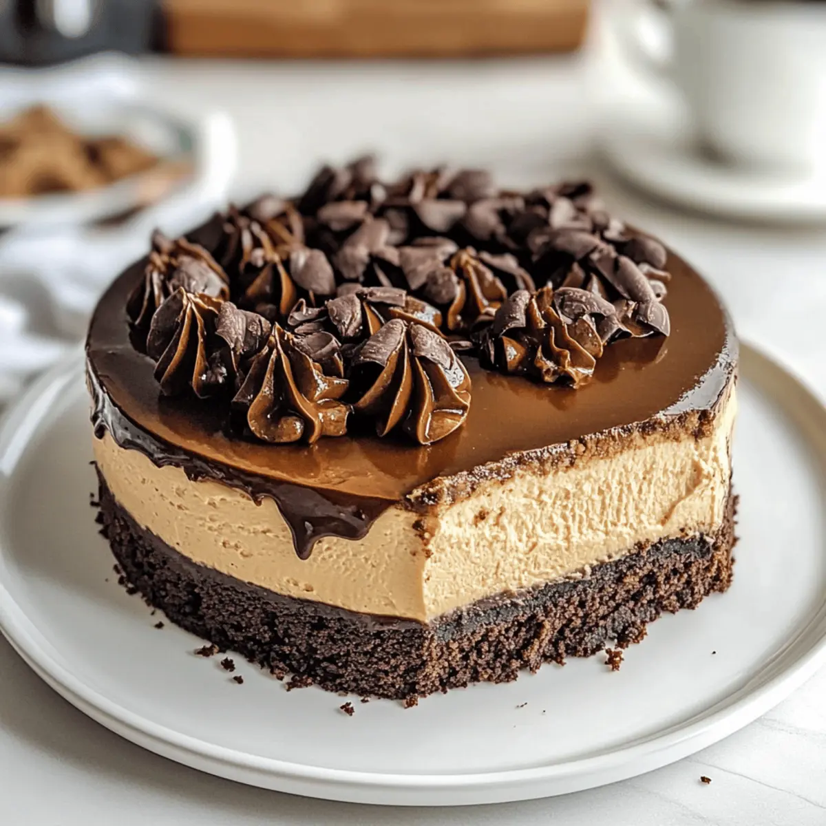 Gâteau au fromage brownie au café irrésistible