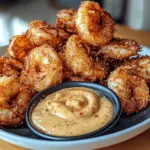 Crevettes à la noix de coco avec mayonnaise douce au chili