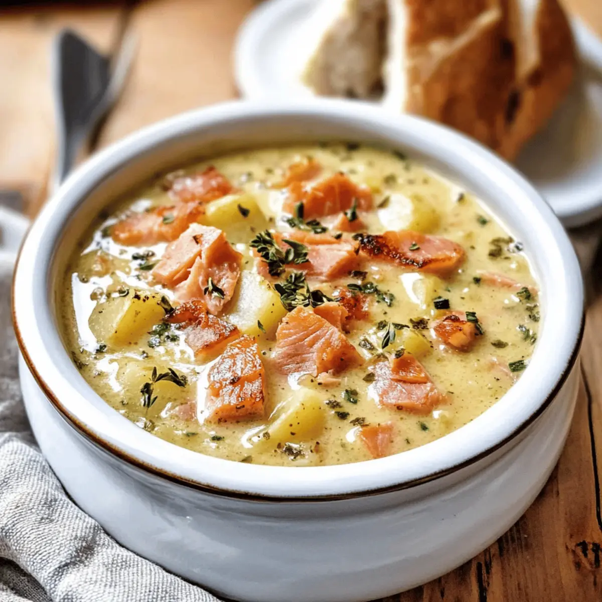 Chowder de saumon fumé réconfortant et rapide