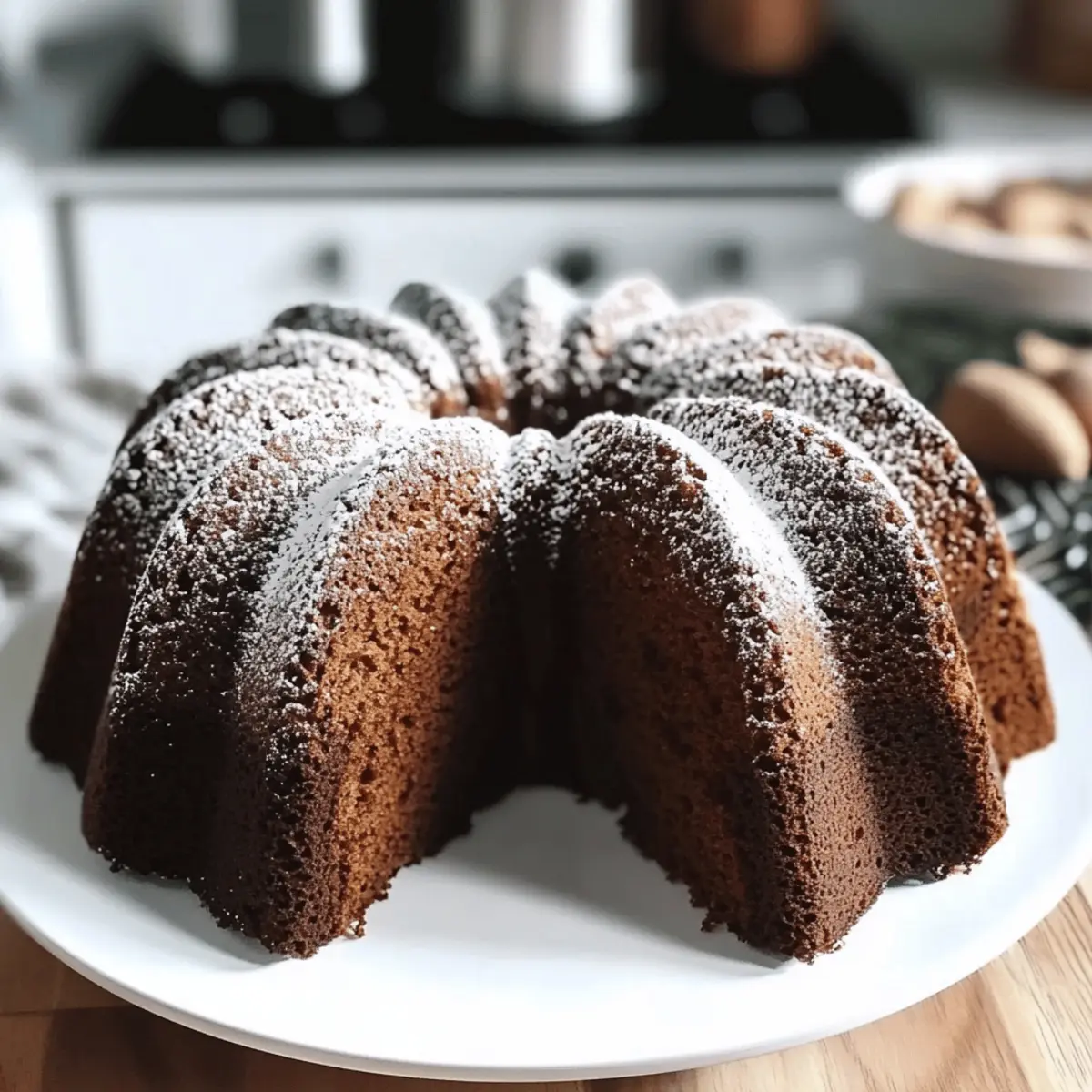 Gâteau Bundt en pain d’épice réconfortant et facile