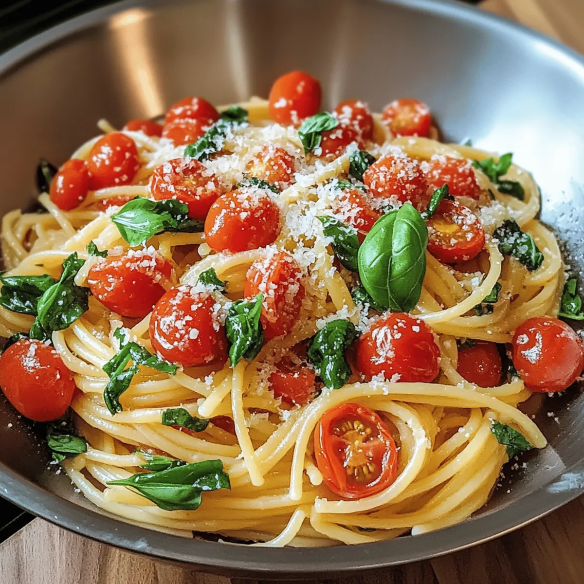 Pâtes Tomate Basilic rapide et savoureuse