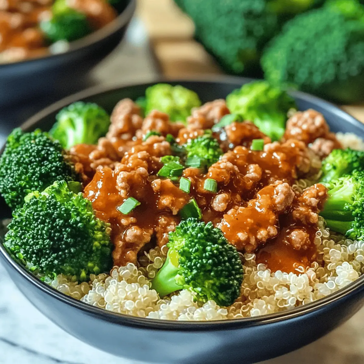 Bols de dinde hachée et brocoli en 30 minutes