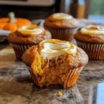 Muffins à la crème de fromage et à la citrouille