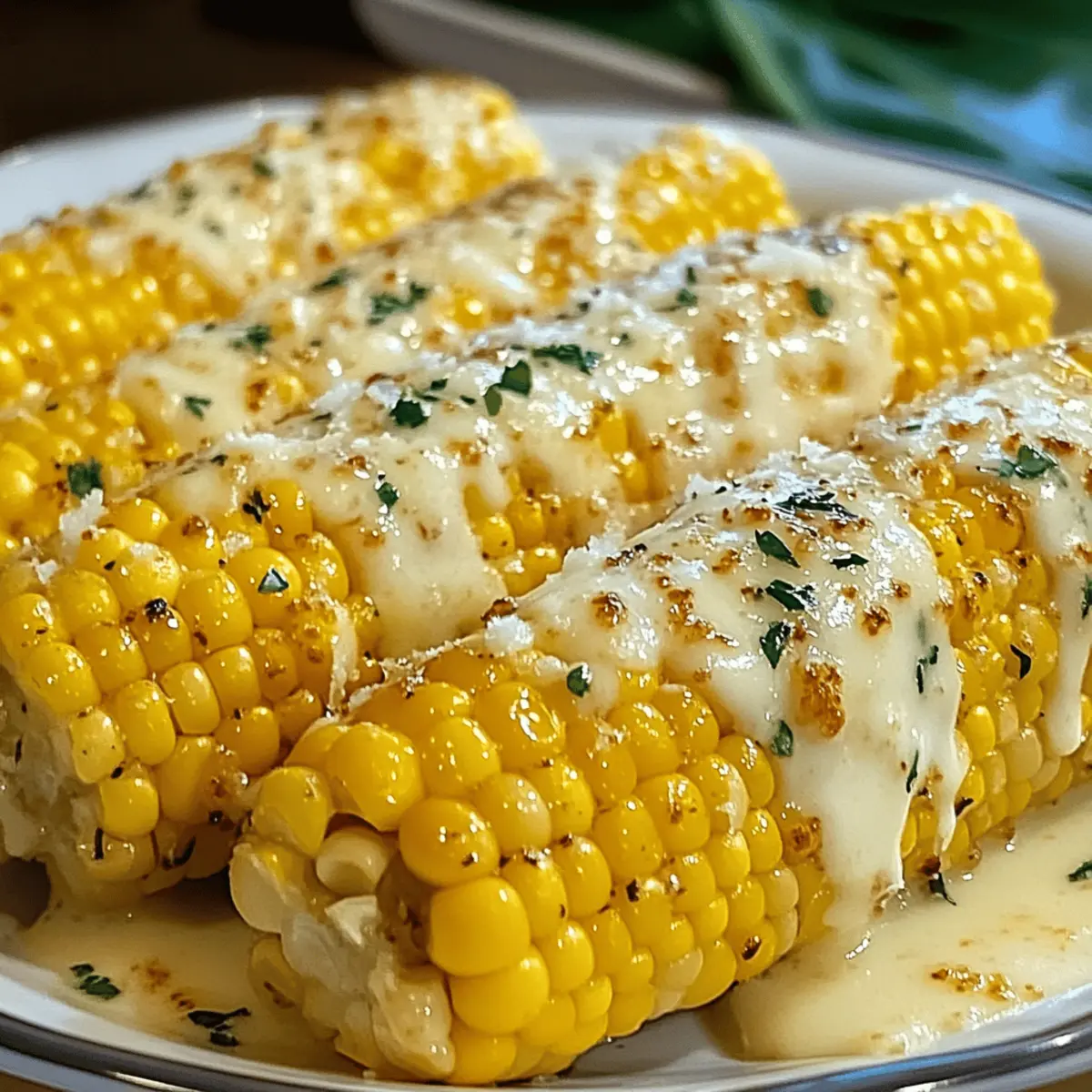 Maïs Parmesan à l'ail pour l'été parfait