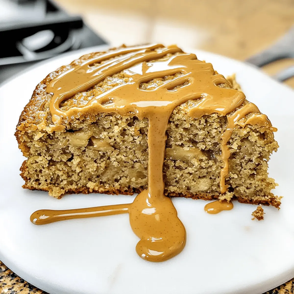 Gâteau de courgette au beurre de cacahuète moelleux