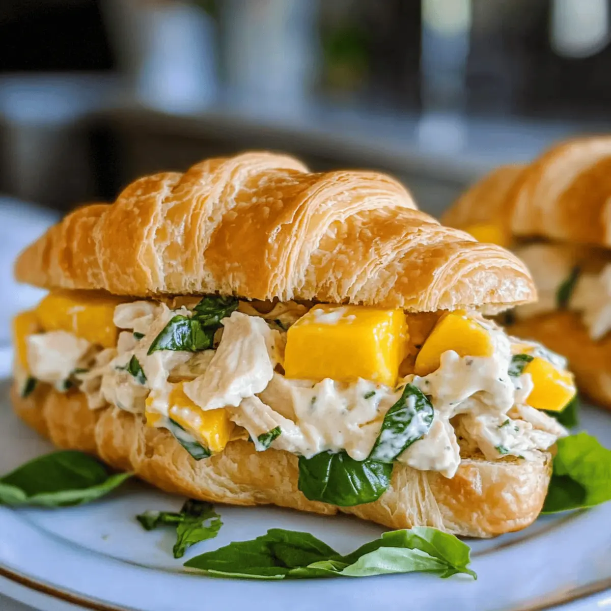 Sandwich au poulet et à la mangue : un délice frais