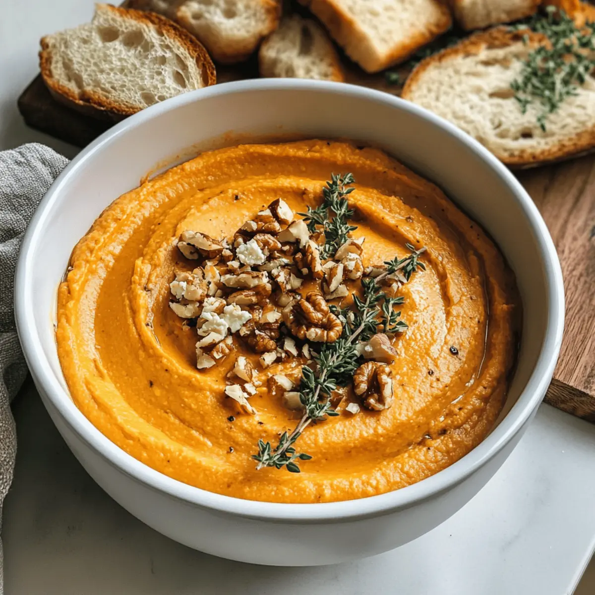 Trempette de Feta Fouettée au Citrouille Crémeuse