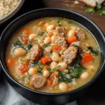 soupe de saucisse italienne et haricots blancs