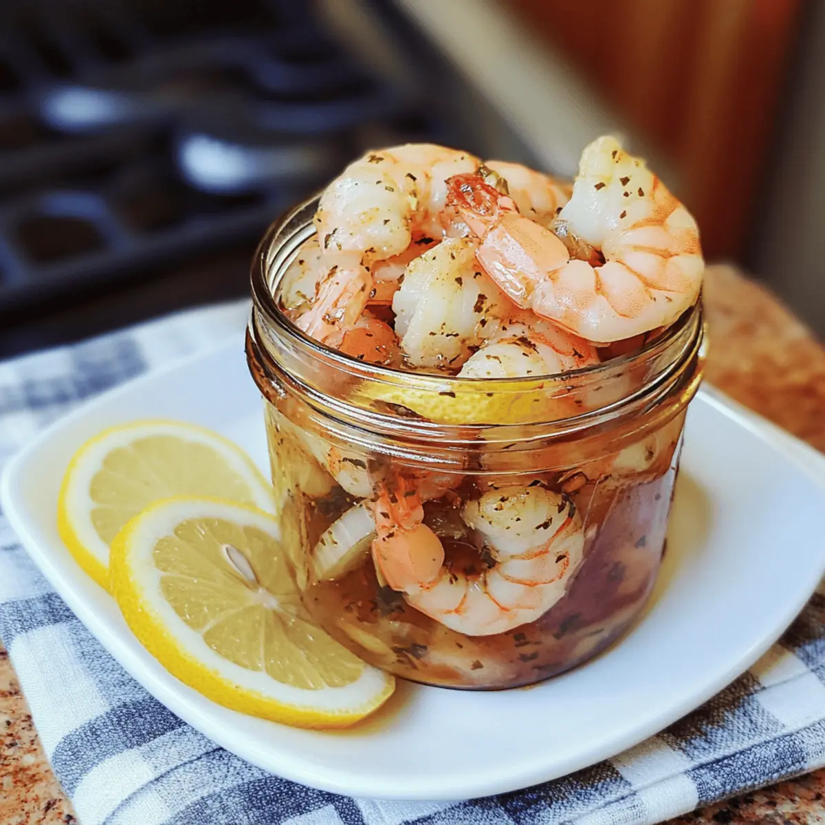 Crevette marinée de Louisiane en bocal facile