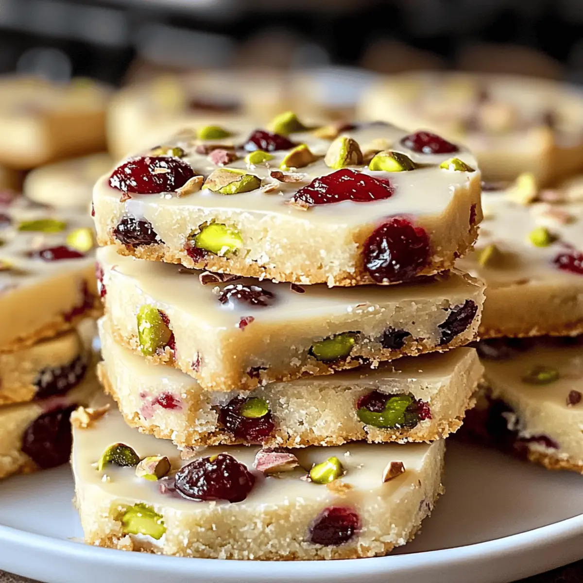 Biscuits Sablés aux Canneberges et Pistaches Festifs