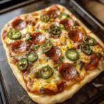 Pizza au pain plat au miel