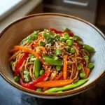 Salade de nouilles teriyaki froides