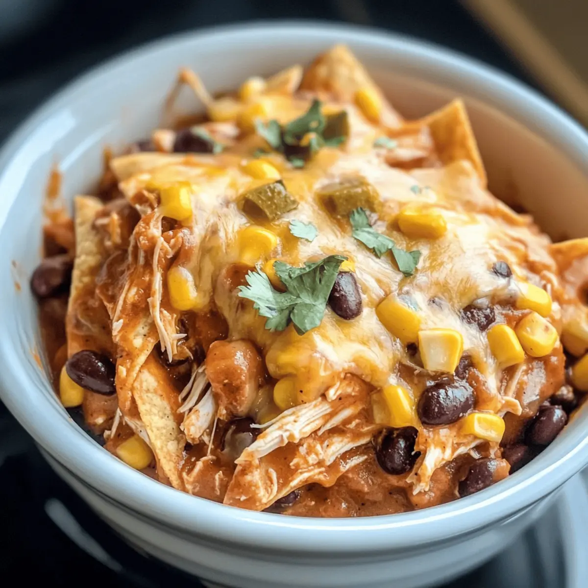 Casserole de poulet enchilada au Crockpot facile